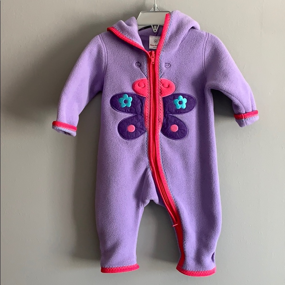 Hanna Andersson fleece bunting (size 60)